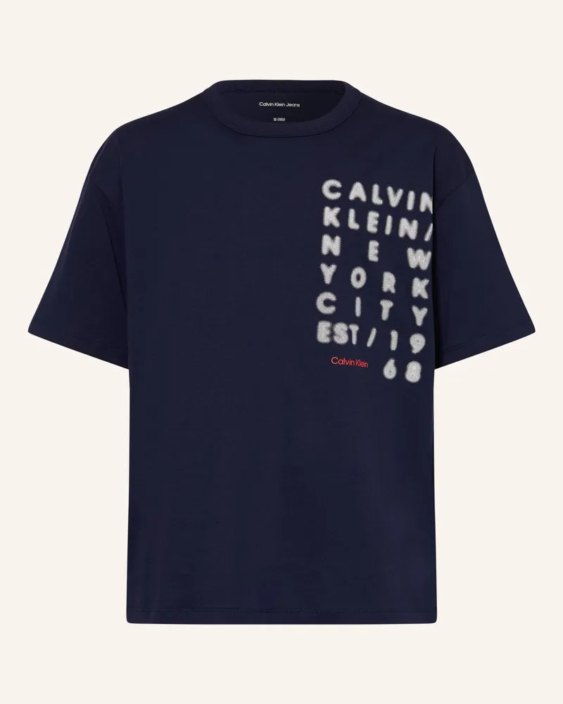 Calvin Klein T-Shirt SQUARE Dunkelblau