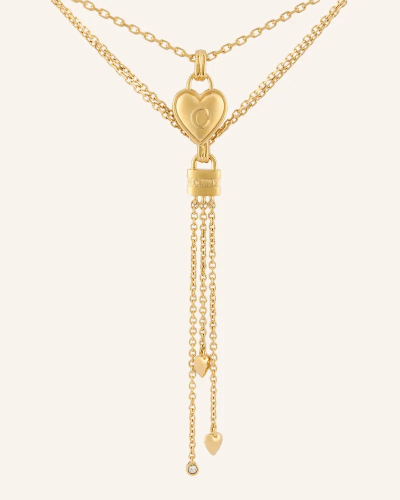 Chloé Halskette Mini Paddington gold Gold