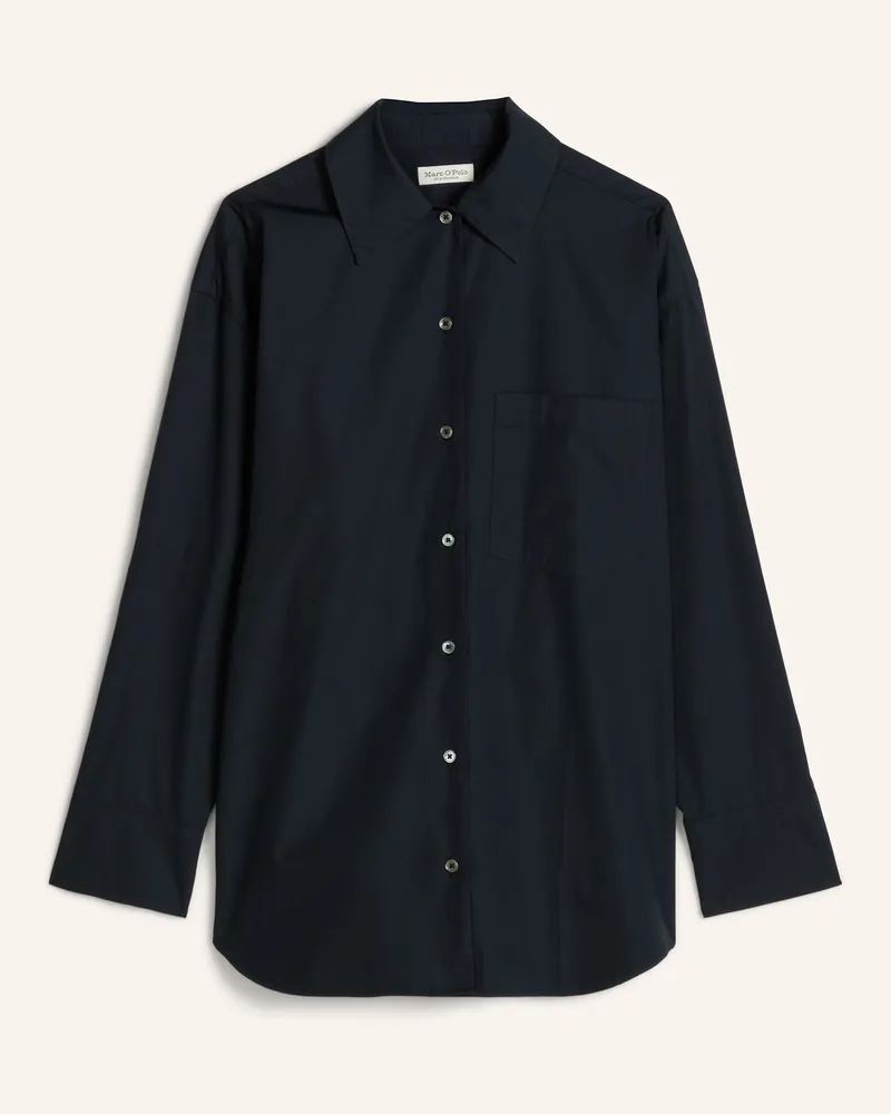 Marc O'Polo Boyfriend-Bluse blau Dunkelblau