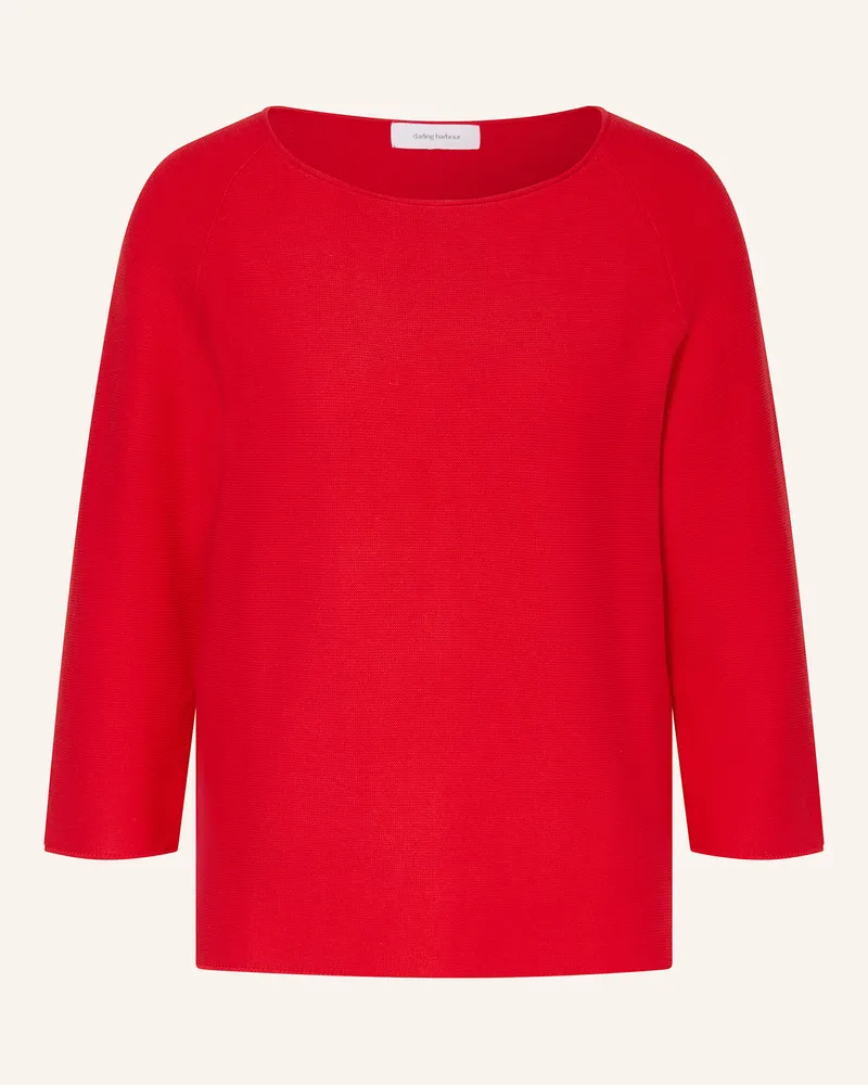Darling Harbour Pullover mit 3/4-Arm Rot