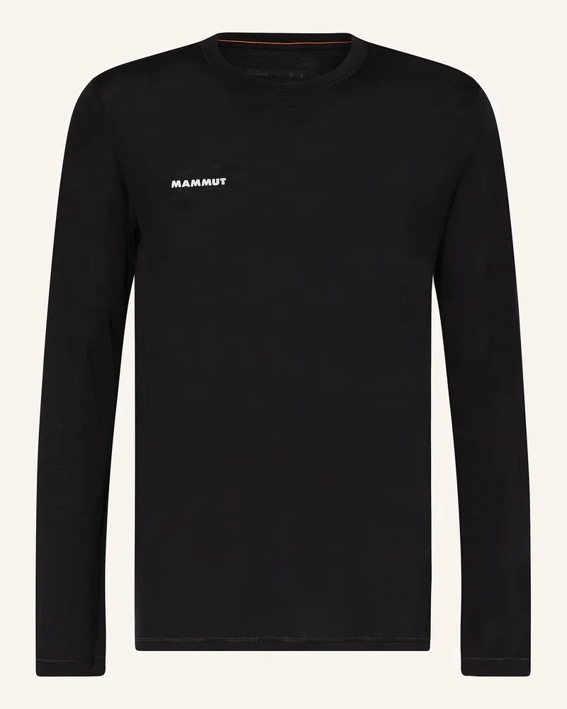Mammut Longsleeve Tree Wool Fl schwarz Schwarz