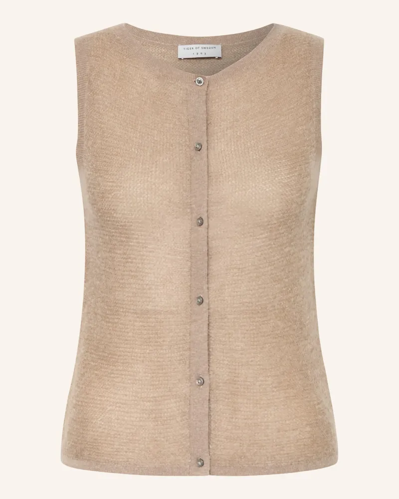 Tiger of Sweden Weste ROSE mit Mohair Hellbraun