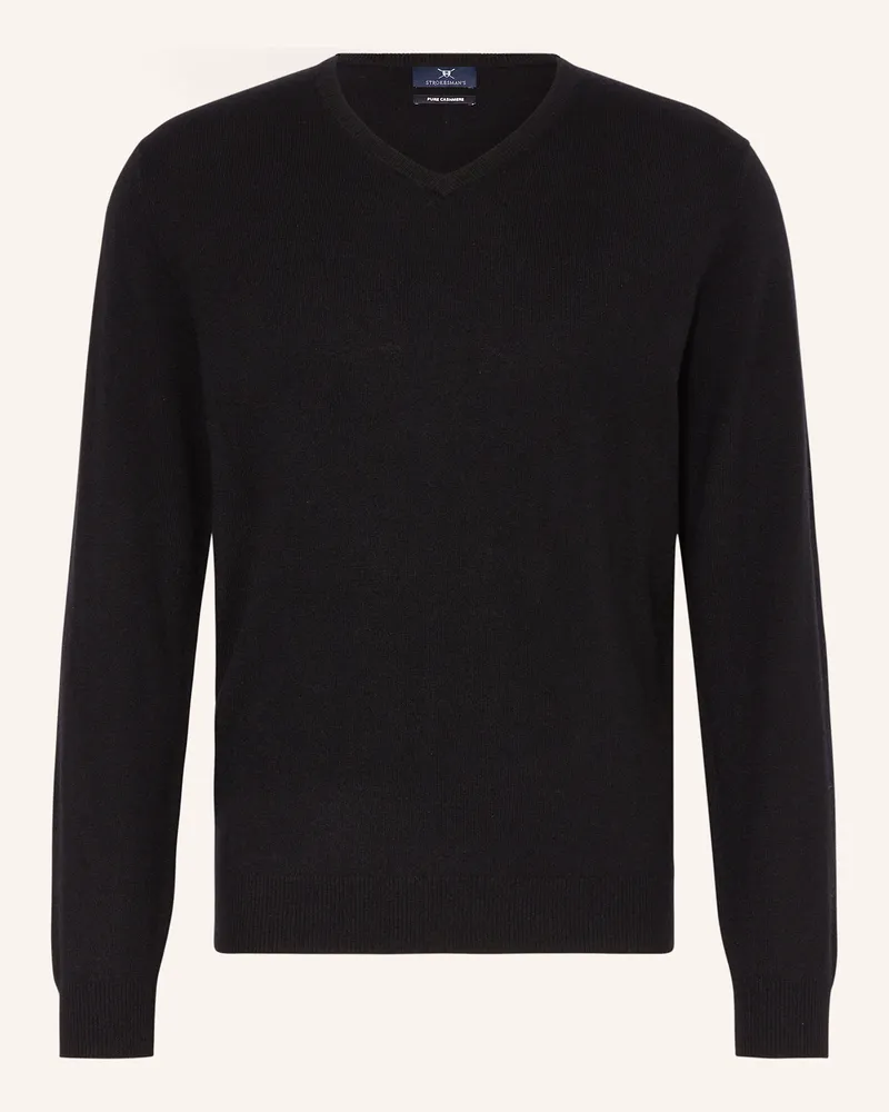 Strokesman's Cashmere-Pullover Schwarz