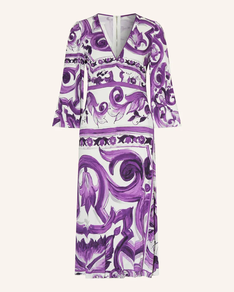 Dolce & Gabbana Kleid mit 3/4-Arm Lila
