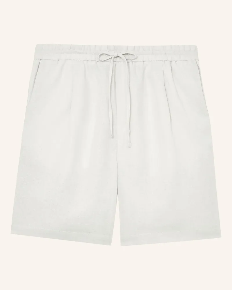 Reiss Leinenshorts Stone grau Creme