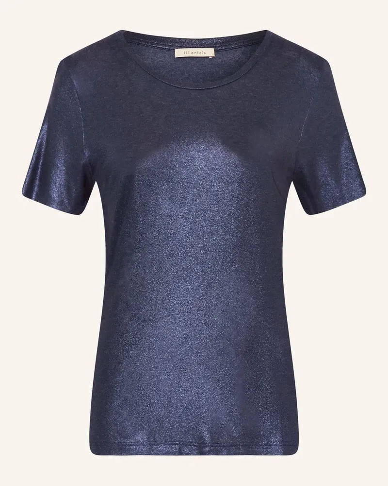 lilienfels T-Shirt mit Glitzergarn Blau