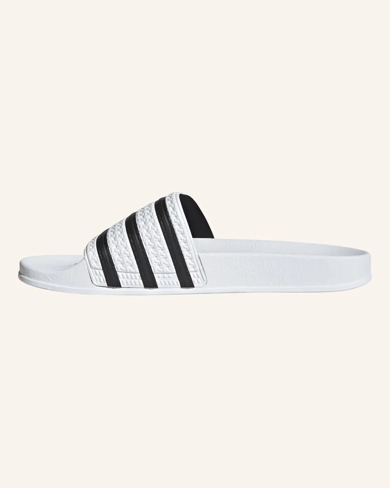 adidas Pantoletten Adilette weiss Weiss