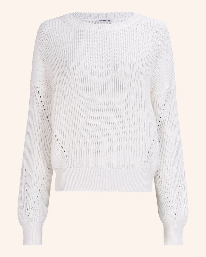 True Religion Pullover Weiss