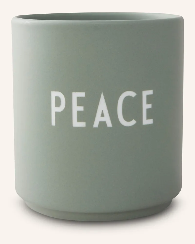 DESIGN LETTERS Becher Peace gruen Hellgrün