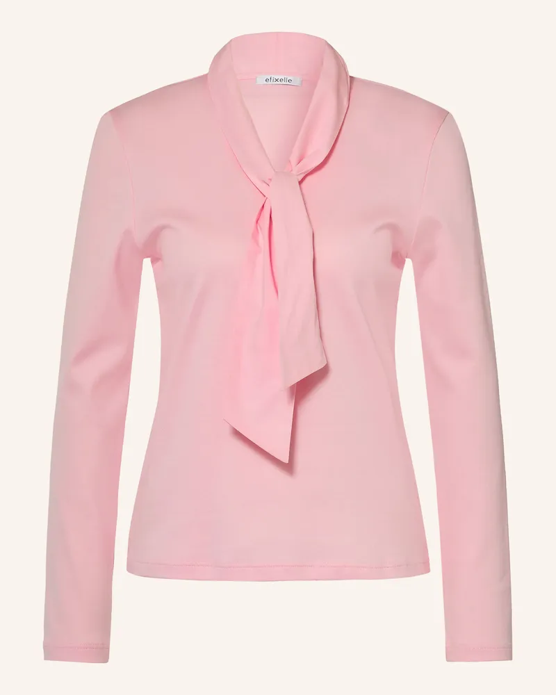 Efixelle Schluppenbluse rosa Rosa