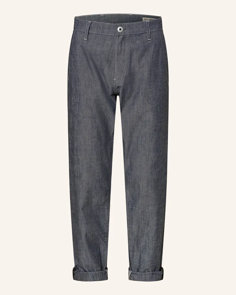 G-STAR RAW Chino Morry Tapered Fit In Jeansoptik blau Dunkelblau