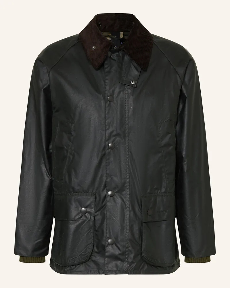 Barbour Fieldjacket Bedale Wax gruen Dunkelgrün