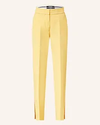 Jacquemus Hose LE PANTALON TIBAU mit Leinen Gelb