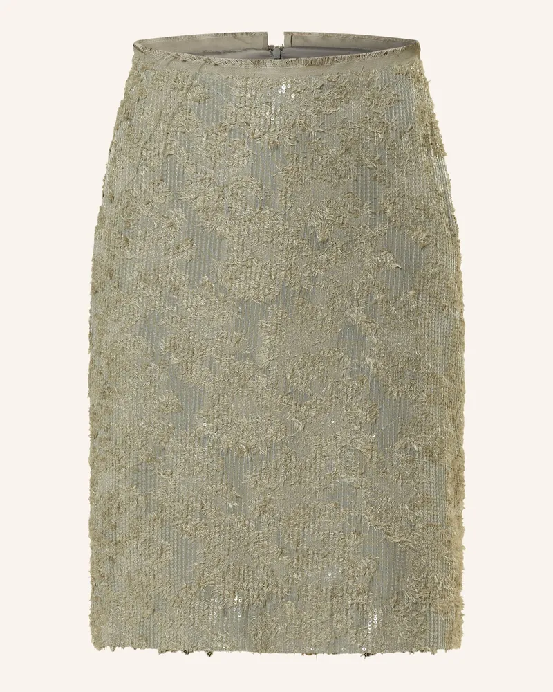 Dorothee Schumacher Rock SEQUIN STATEMENT mit Pailletten Khaki