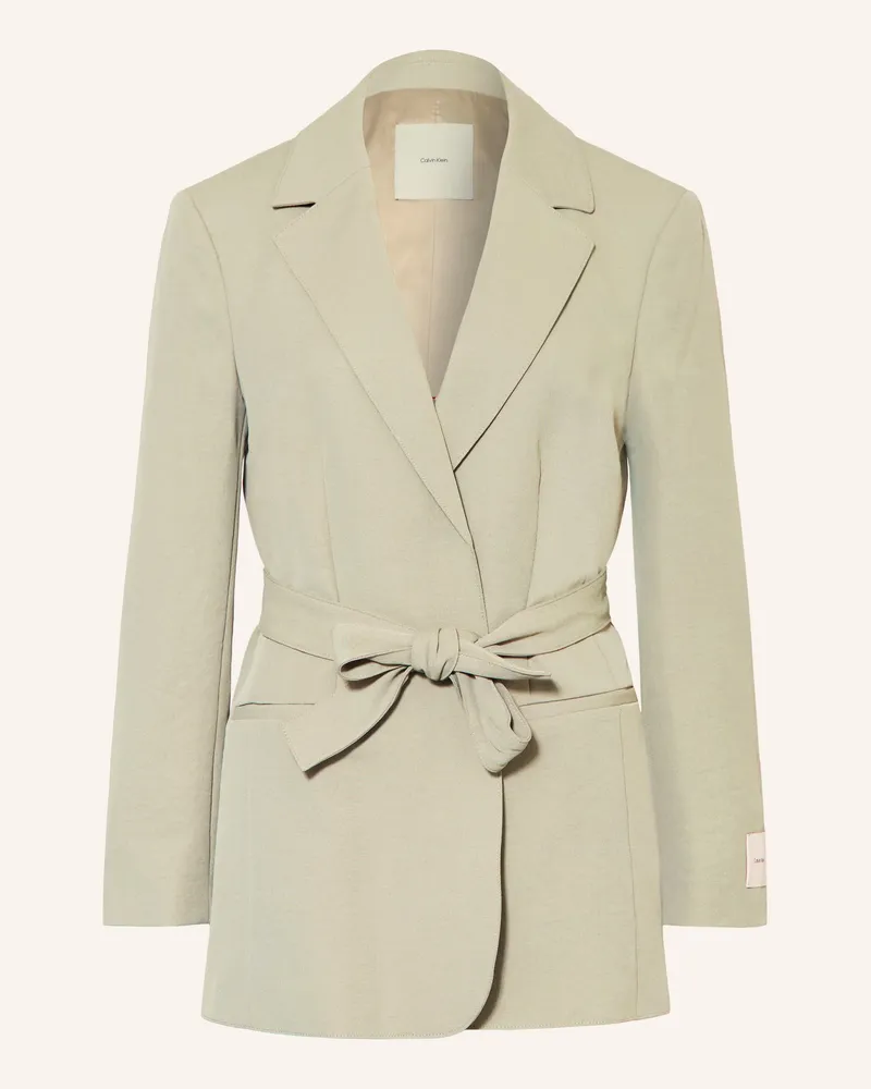 Calvin Klein Longblazer Hellgrün