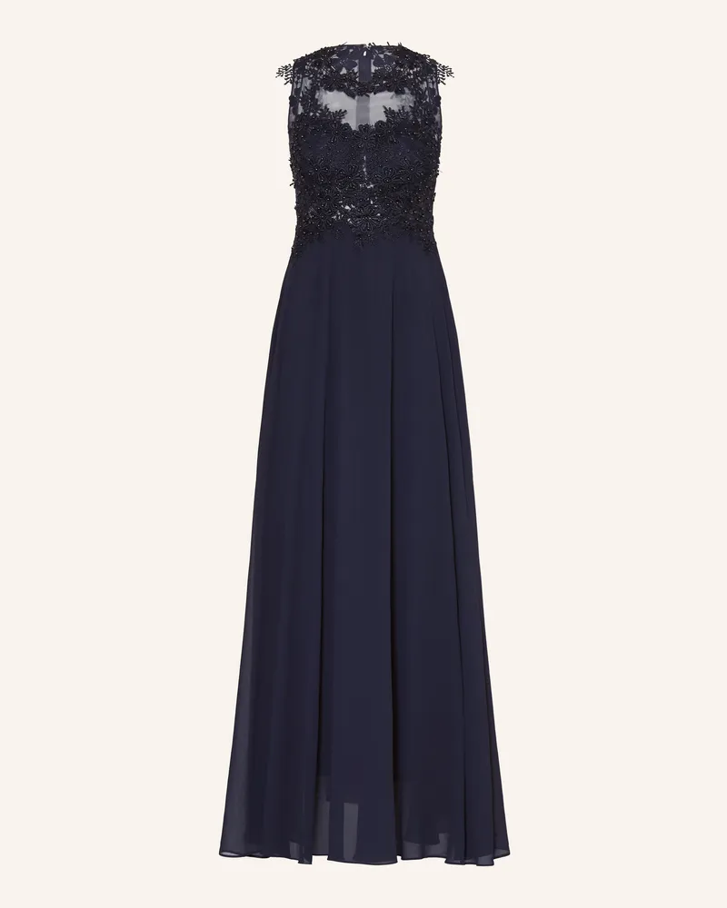 Apart Abendkleid mit Spitze Dunkelblau