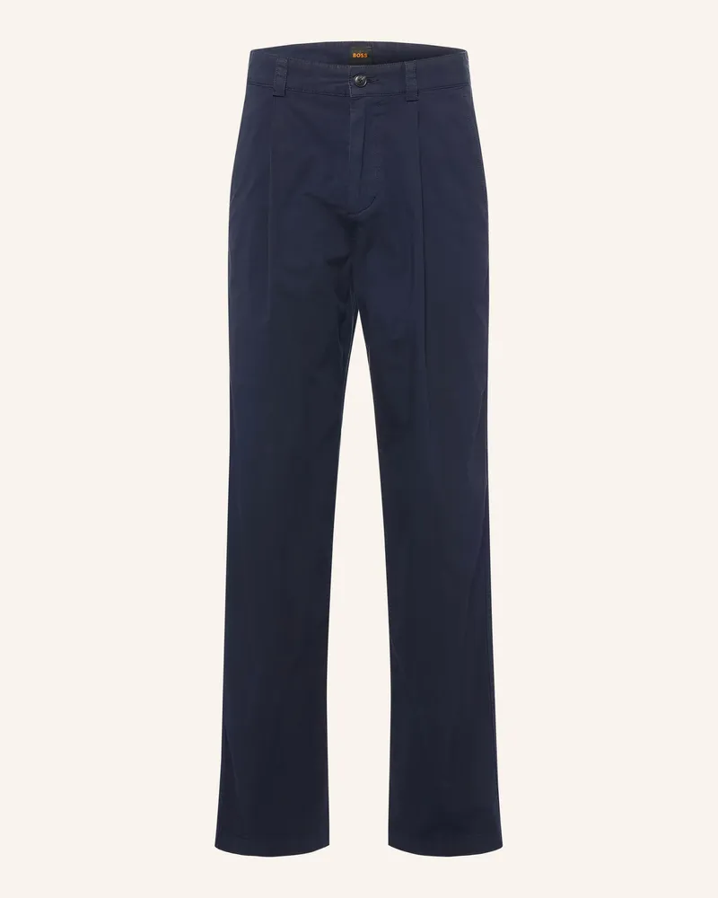HUGO BOSS Chino Tapered Fit blau Dunkelblau