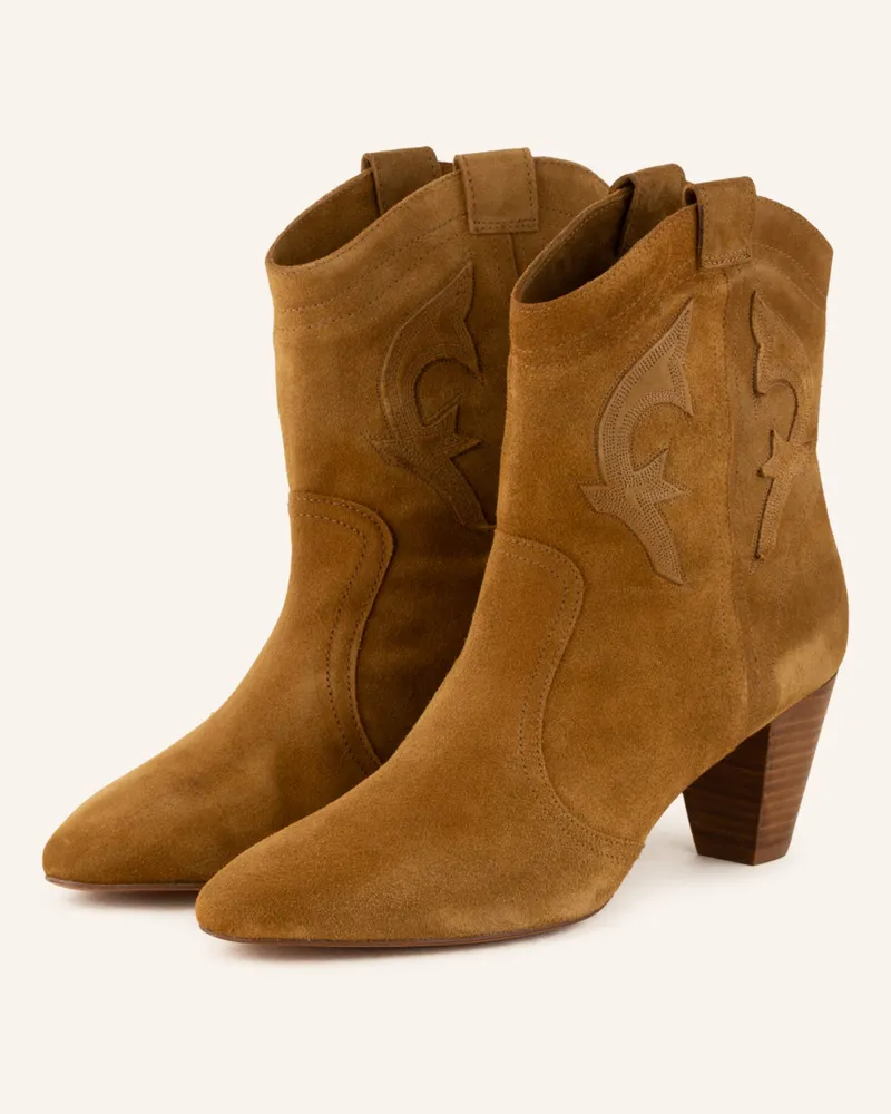 ba&sh Cowboy Boots CASEY Hellbraun