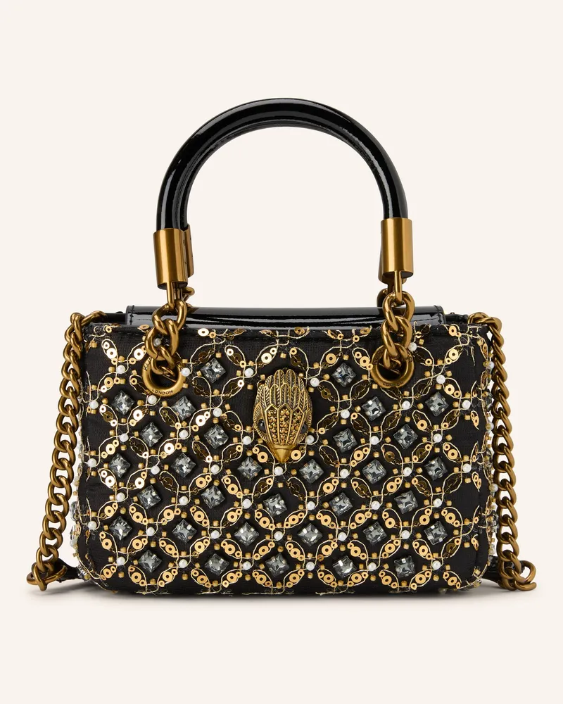 Kurt Geiger Handtasche KENSINGTON mit Pailletten und Schmucksteinen Schwarz