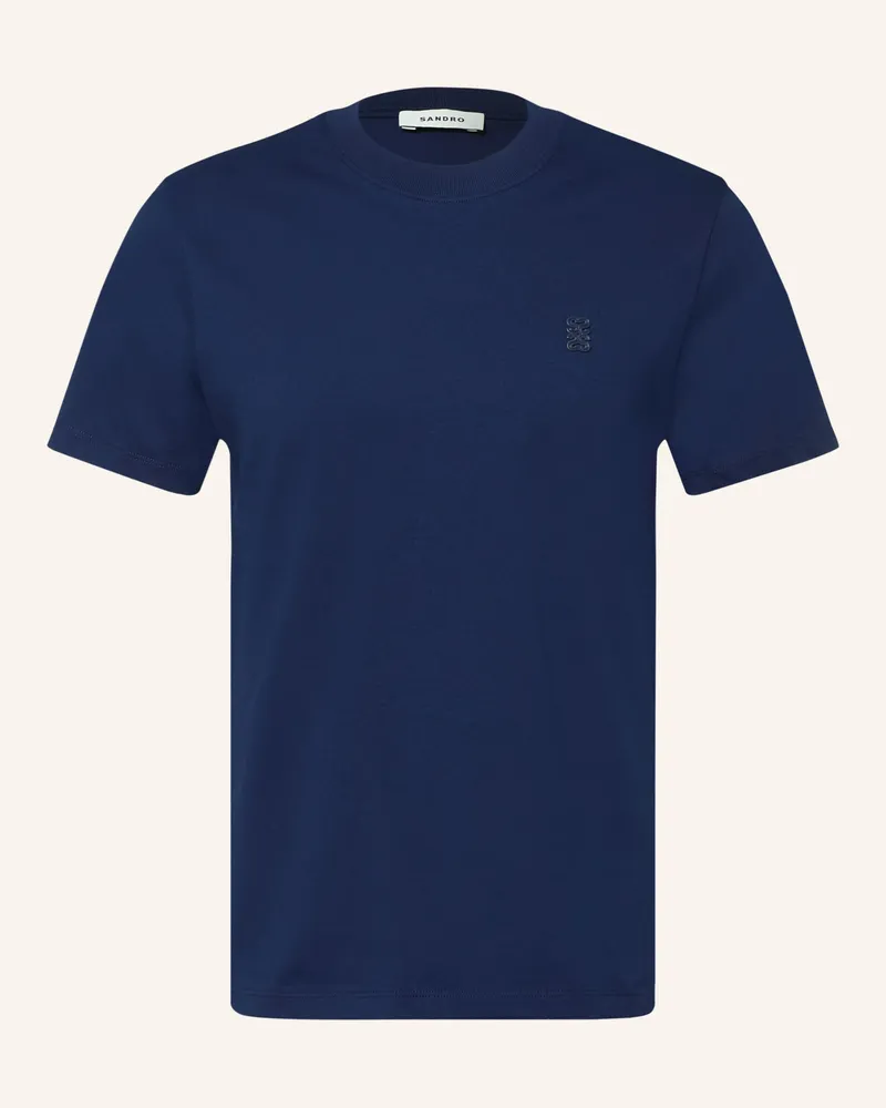 Sandro T-Shirt blau Dunkelblau