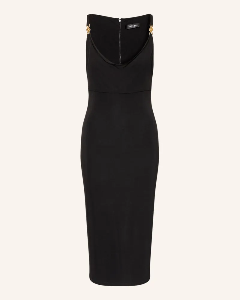 Versace Jerseykleid MEDUSA Schwarz