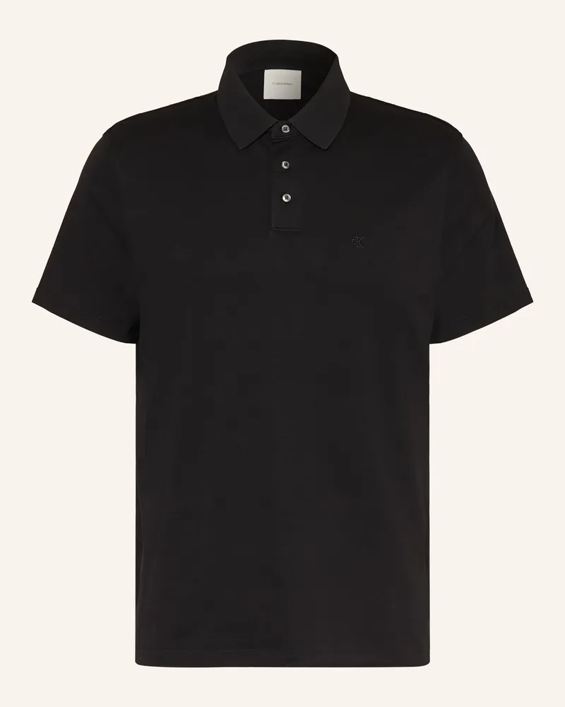 Calvin Klein Jersey-Poloshirt Classic Fit schwarz Schwarz