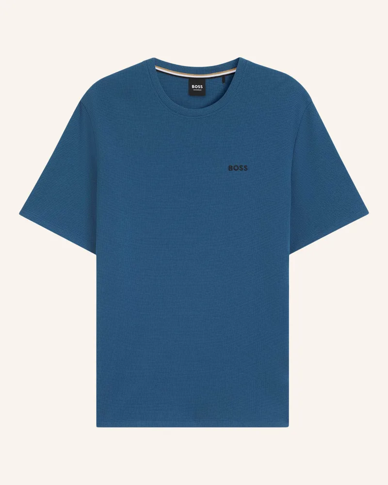 HUGO BOSS Schlafshirt blau Blau