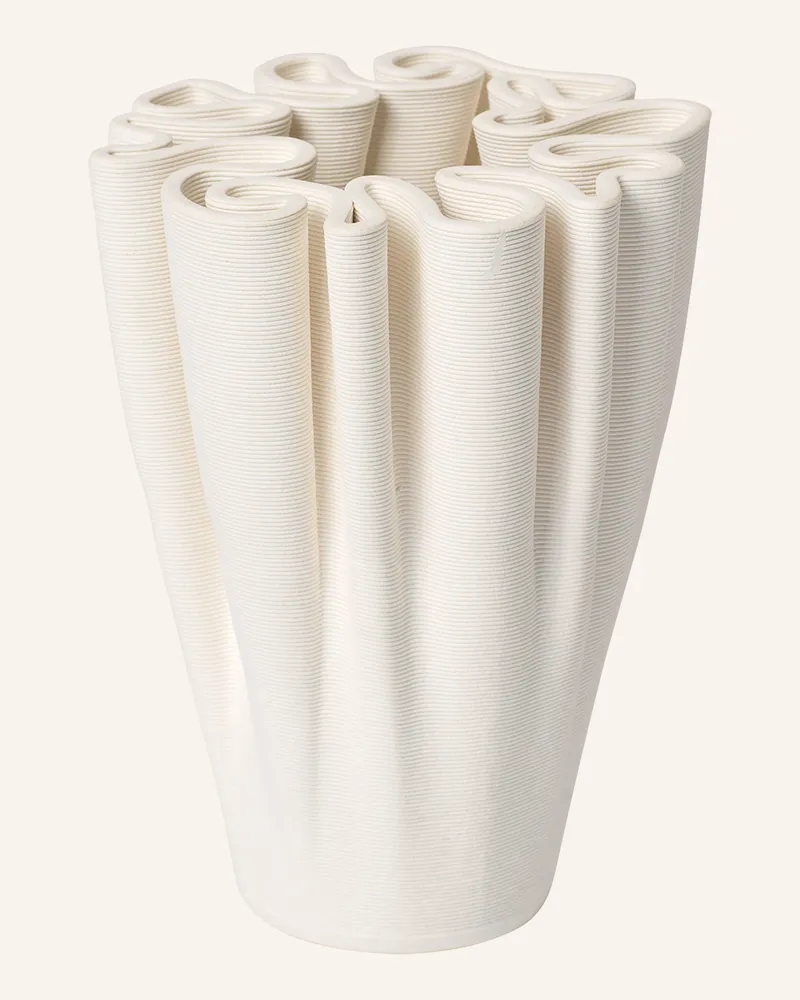 ferm LIVING Vase Dedali weiss Weiss