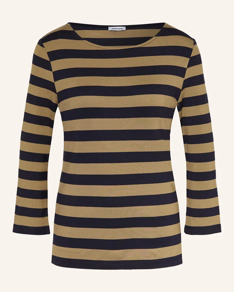 More & More Shirt mit 3/4-Arm Oliv