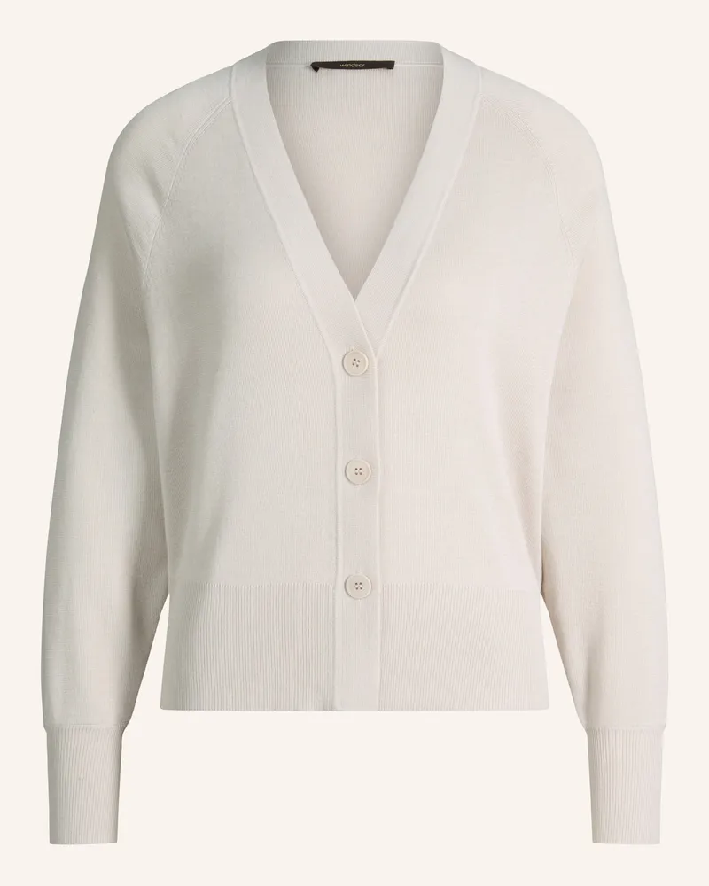 windsor. Strickjacke weiss Creme