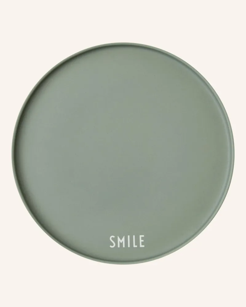 DESIGN LETTERS Dessertteller gruen Hellgrün