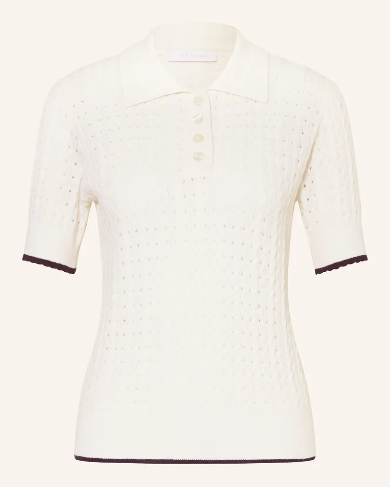 Rich&Royal Strick-Poloshirt Weiss