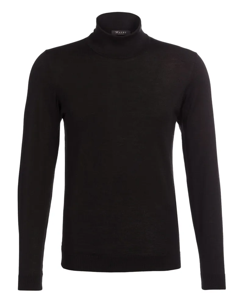 Maerz Rollkragenpullover Schwarz