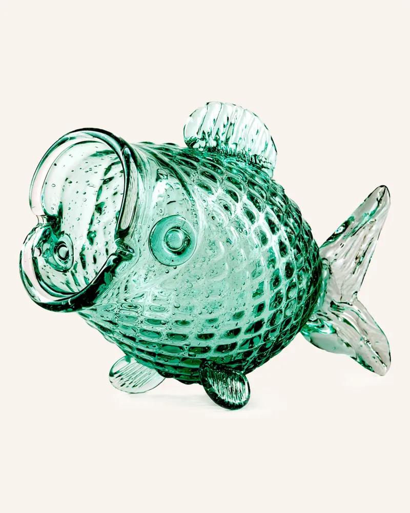 POLSPOTTEN Dekofigur Fat Fish gruen Grün