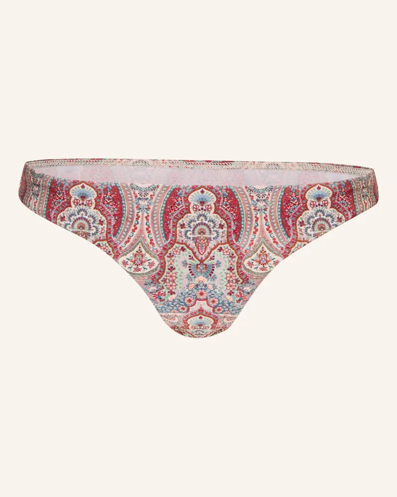 Zimmermann Basic-Bikini-Hose Fairlight weiss Dunkelrot