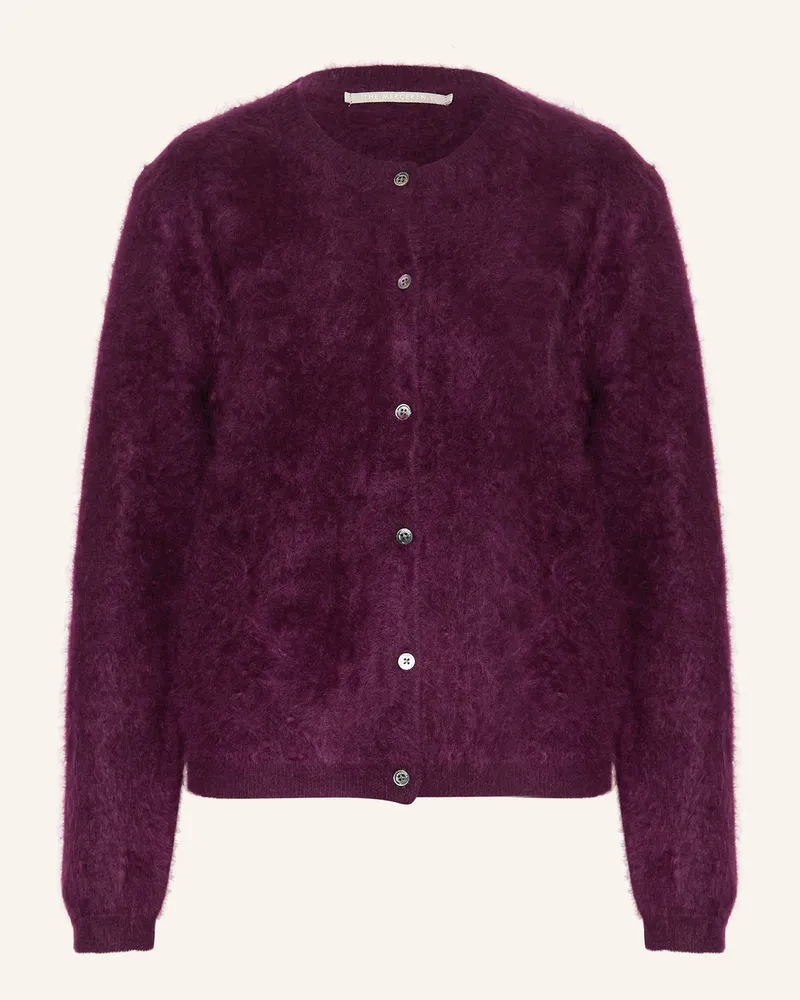 (THE MERCER) N.Y. Strickjacke aus Cashmere Dunkellila