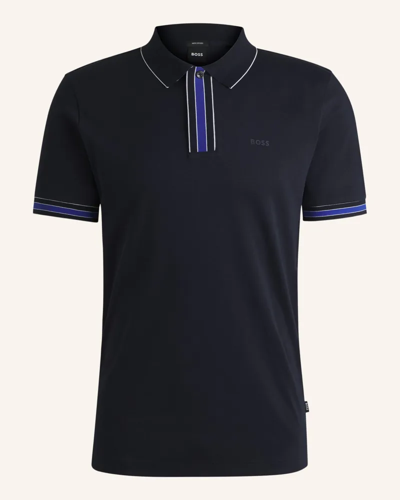 HUGO BOSS Poloshirt PARLAY 185 Regular Fit Dunkelblau