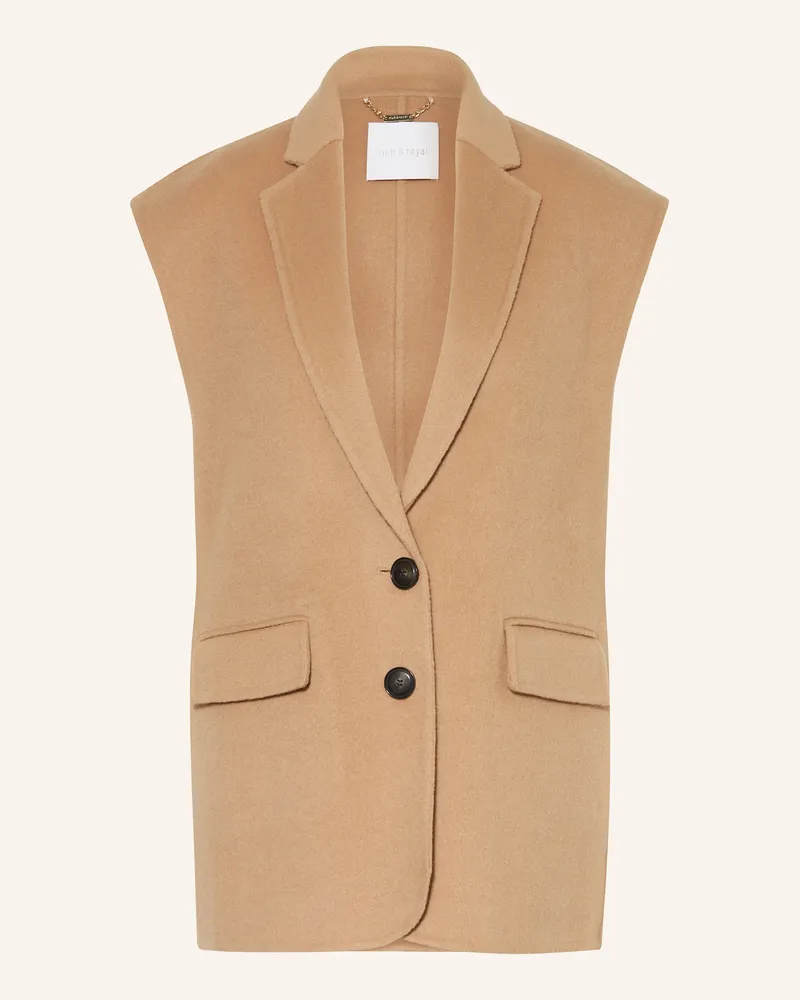 Rich&Royal Blazerweste braun Camel