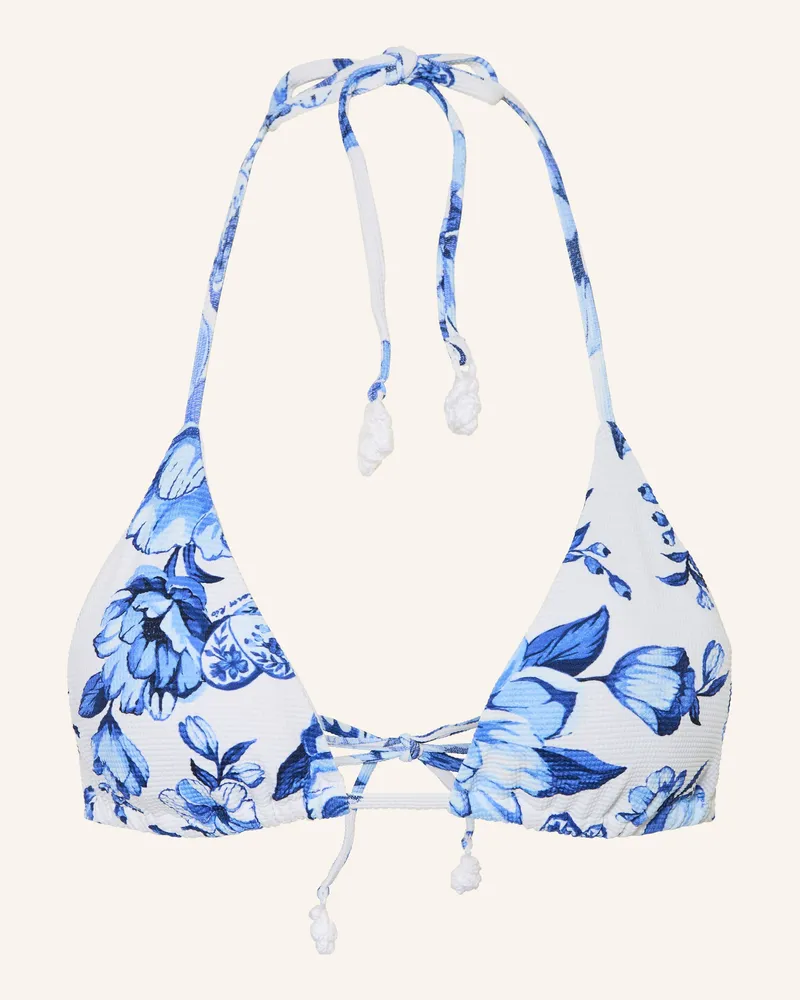 FARM Rio Triangel-Bikini-Top Porcelain Chita blau Blau