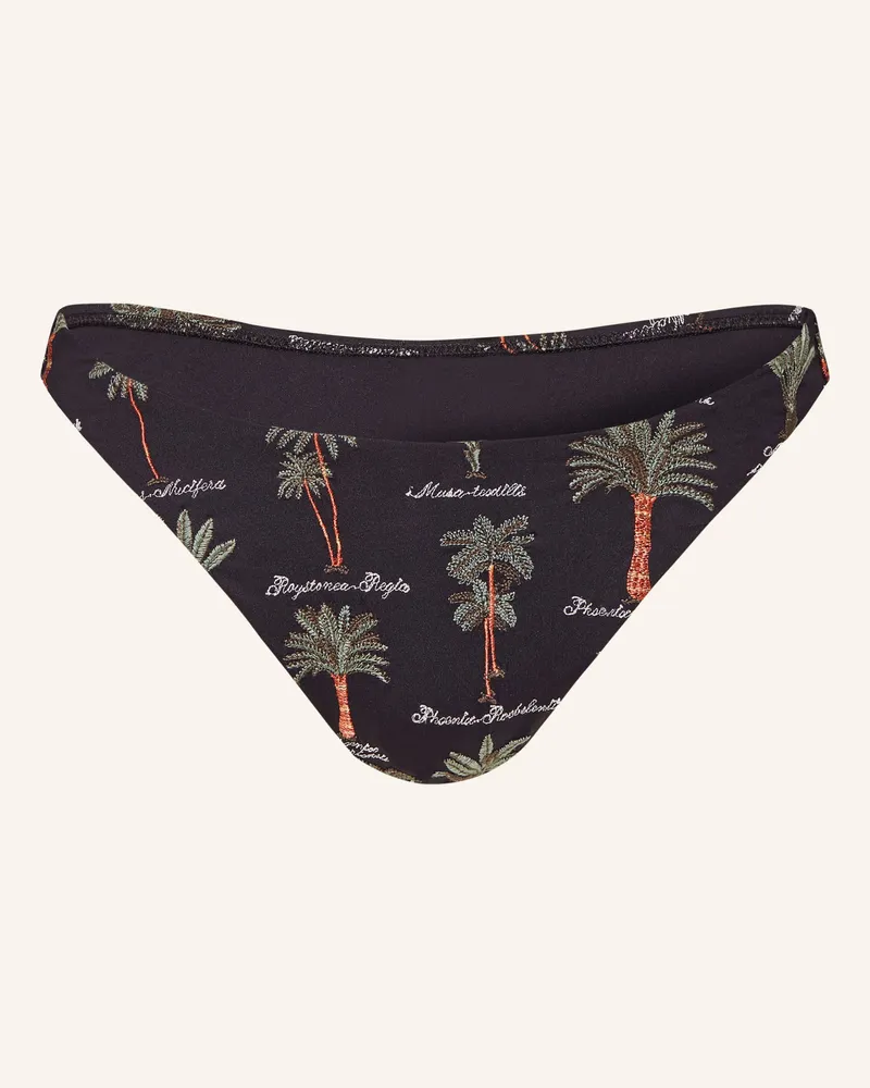 watercult Brazilian-Bikini-Hose ART HERBARIA Schwarz