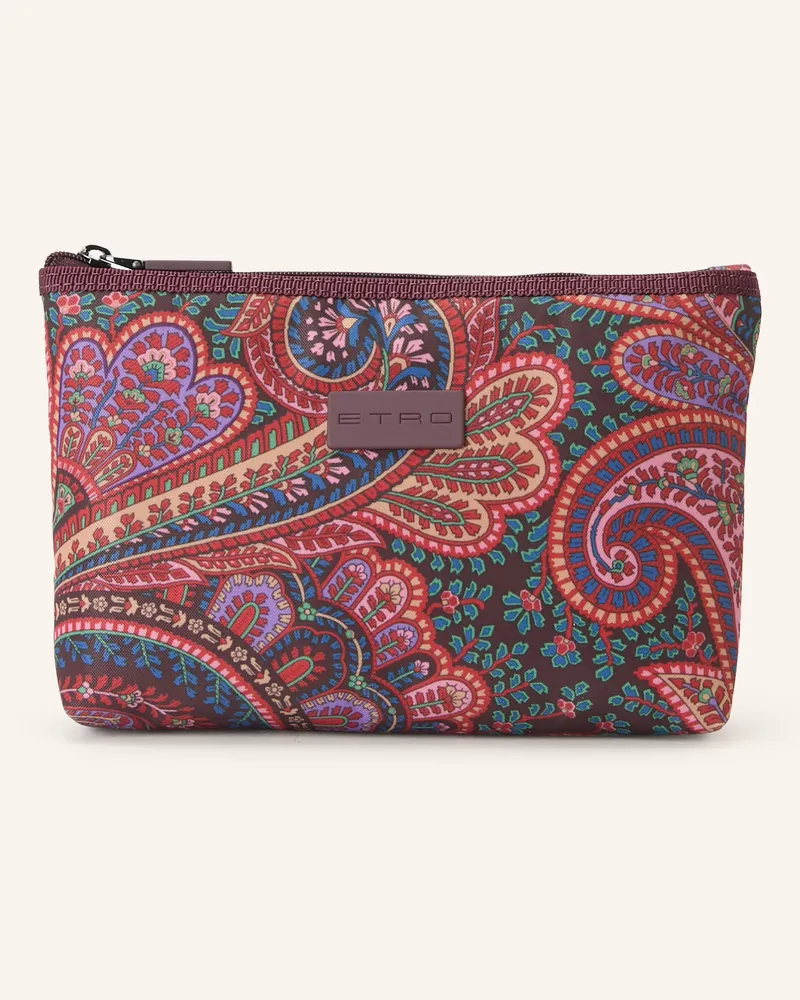 Etro Kosmetiktasche rot Dunkelrot