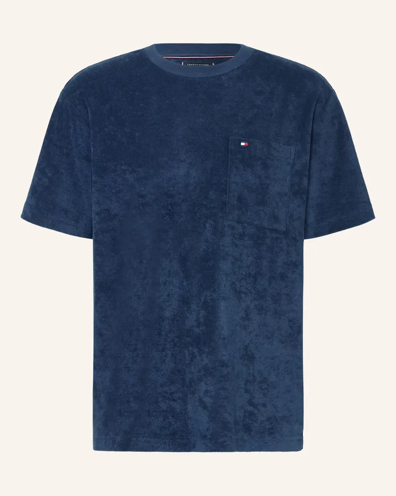 Tommy Hilfiger T-Shirt Aus Frottee blau Dunkelblau