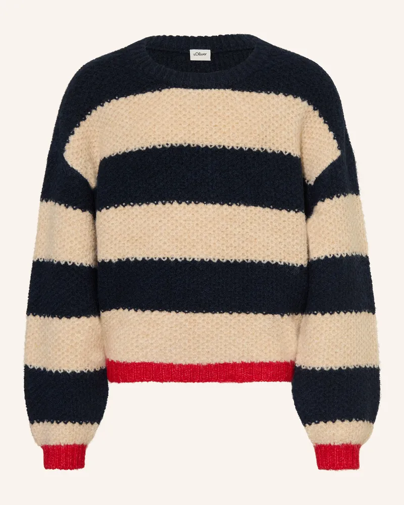 S.Oliver Pullover blau Dunkelblau