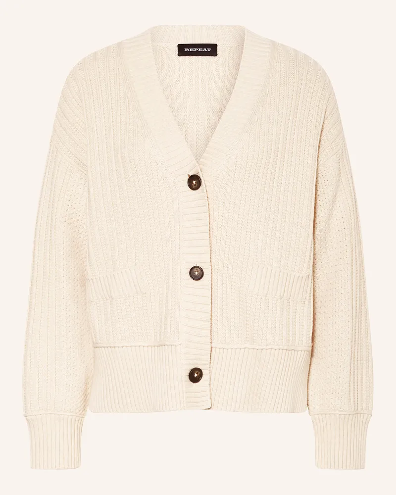 Repeat Strickjacke Creme