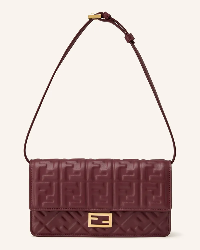 Fendi Geldbörse Baguette Zum Umhängen rot Dunkelrot