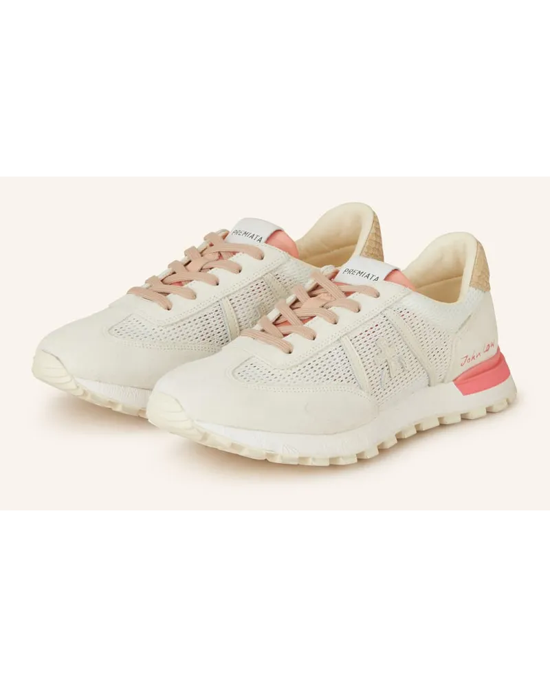 Premiata Sneaker JOHNLOWD 6241 - ECRU/ PINK Weiss