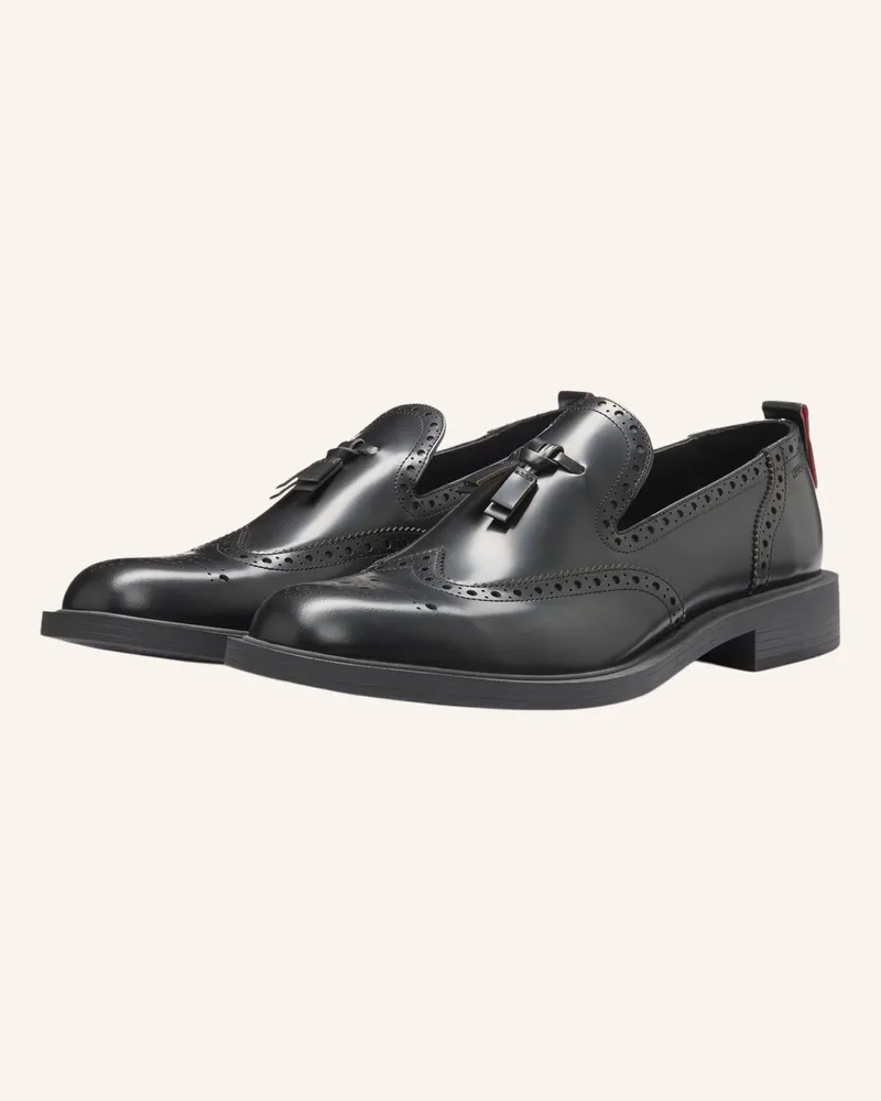 HUGO BOSS Casual Slipper LYSANDER_LOAF_BOBR Schwarz