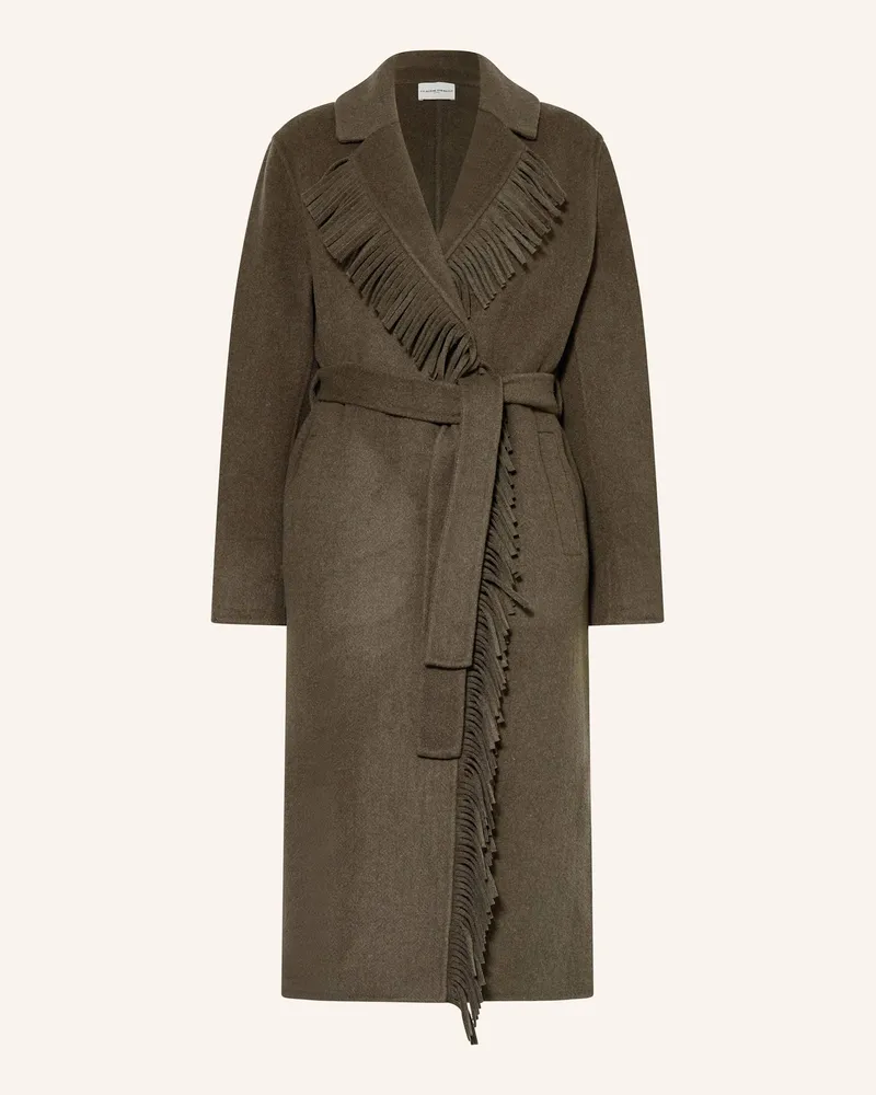 Claudie Pierlot Wollmantel gruen Khaki