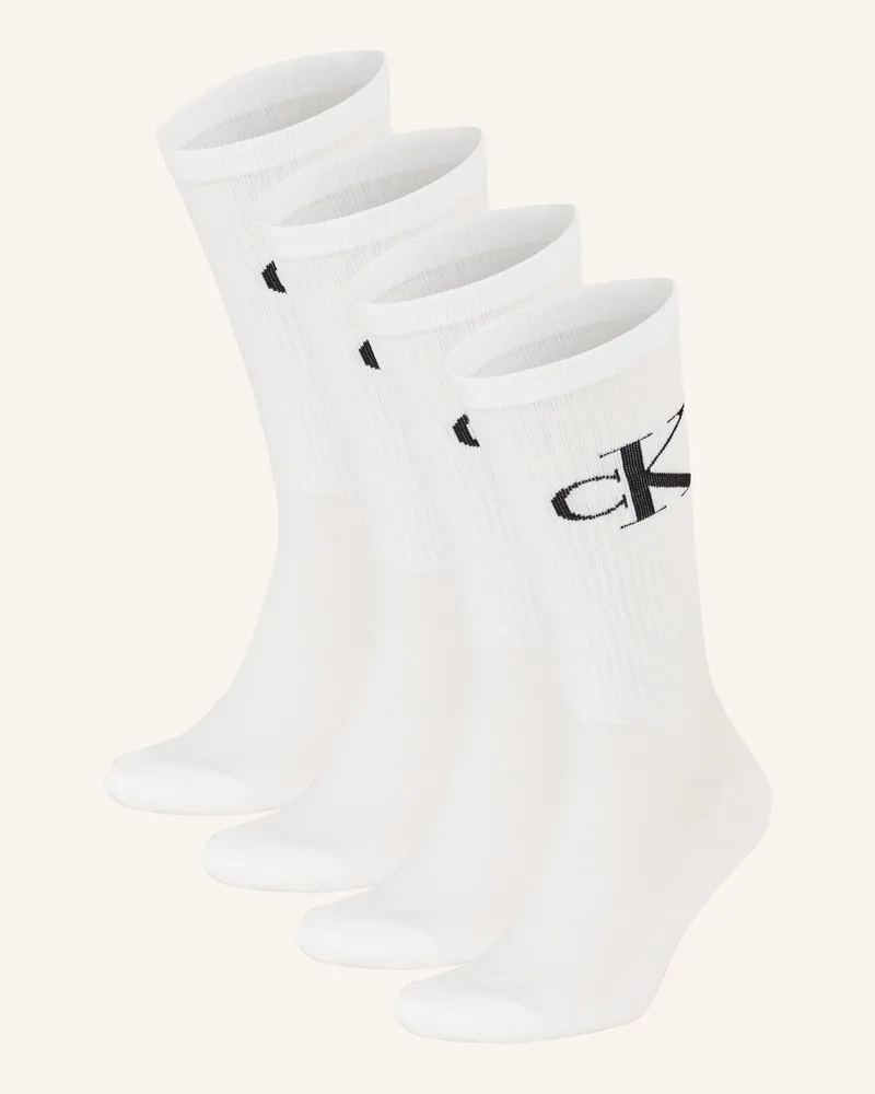 Calvin Klein 4er-Pack Socken weiss 001