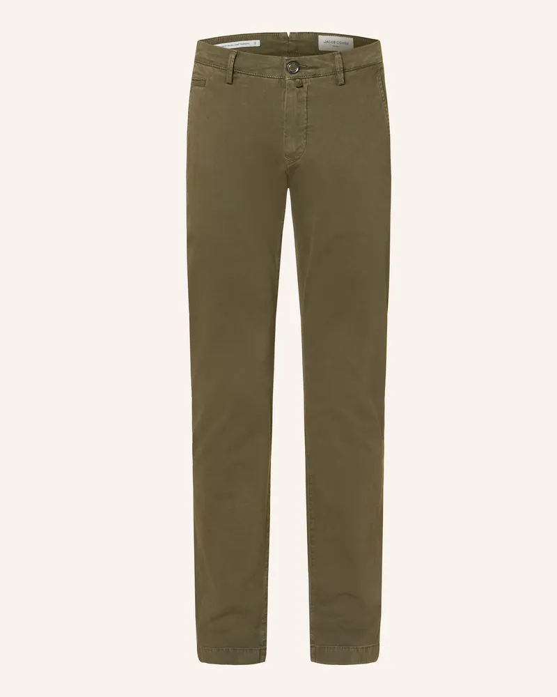 Jacob Cohën Chino BOBBY Slim Fit Oliv